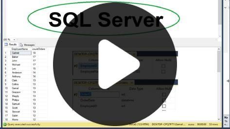 Progforeveryone's tweet card. How to count orders employees in work using SQL server Query