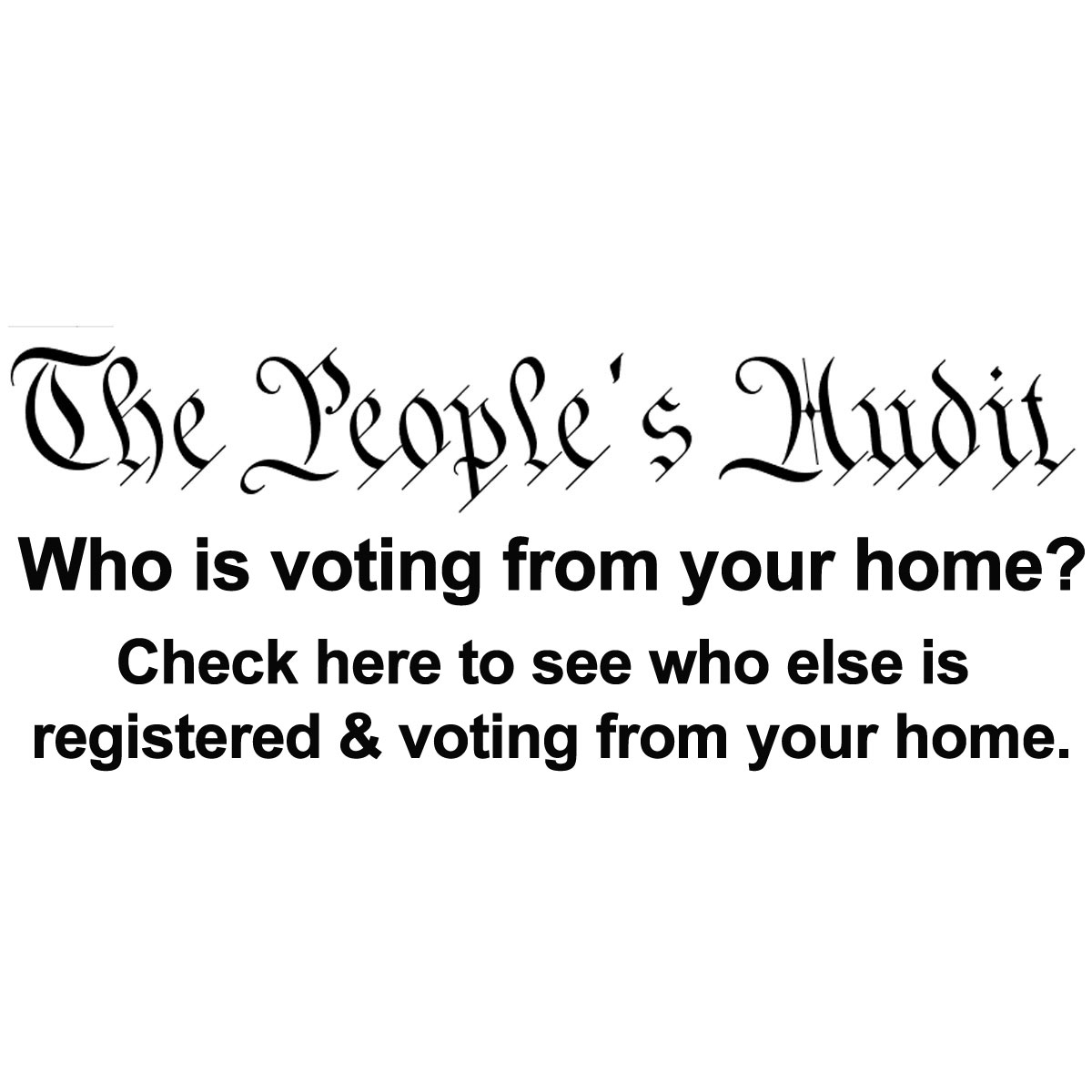 JonsSubstack's tweet card. Florida citizens can see who else is voting from their residence