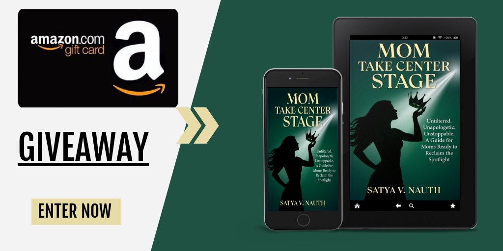 SStrode's tweet card. Win an Amazon Gift Card + eBook Copy of Mom Take Center Stage by Cami Hensley. Hosted by KingSumo Giveaways