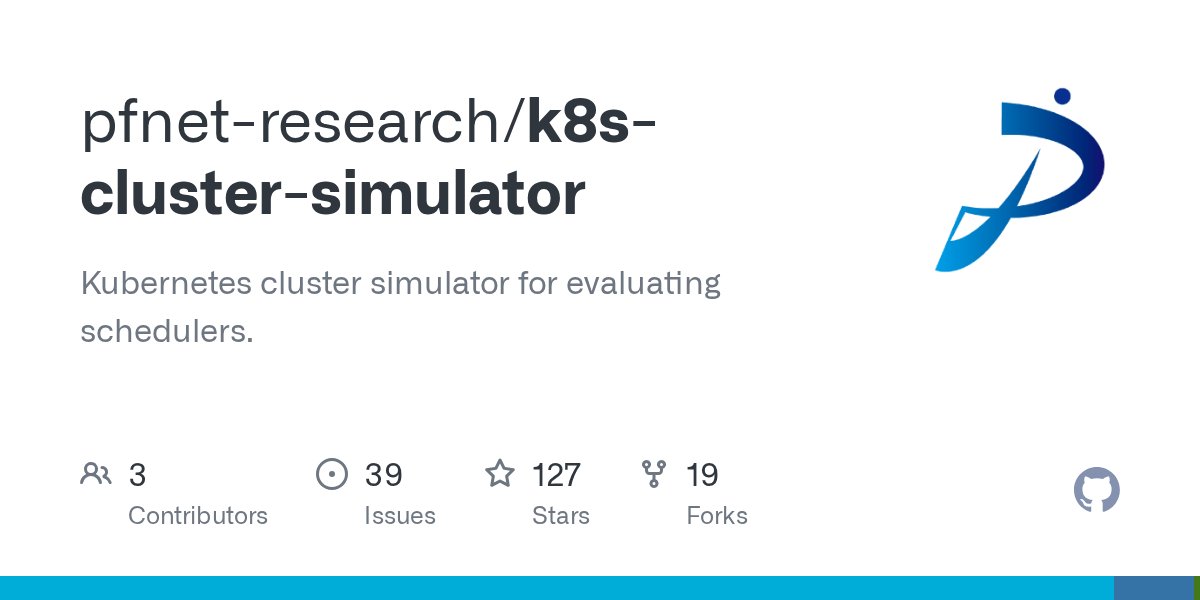 oss_go's tweet card. Kubernetes cluster simulator for evaluating schedulers. - pfnet-research/k8s-cluster-simulator