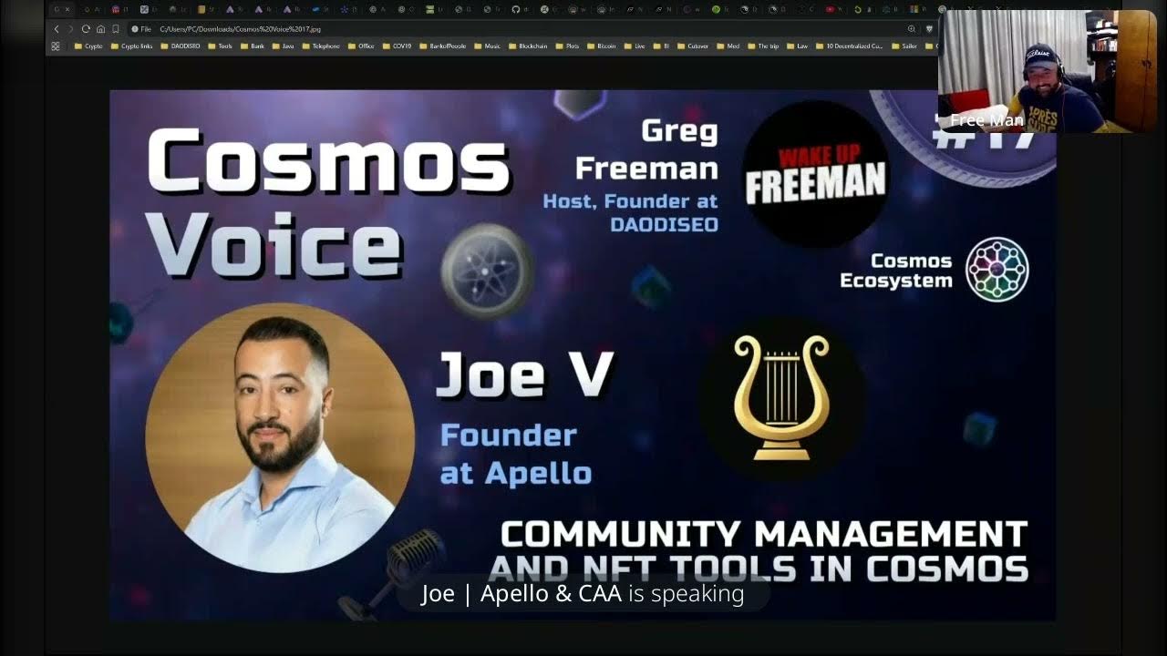 CosmosEcosystem's tweet card. Cosmos Voice #17 - APELLO - The Mighty tool for NFT Community