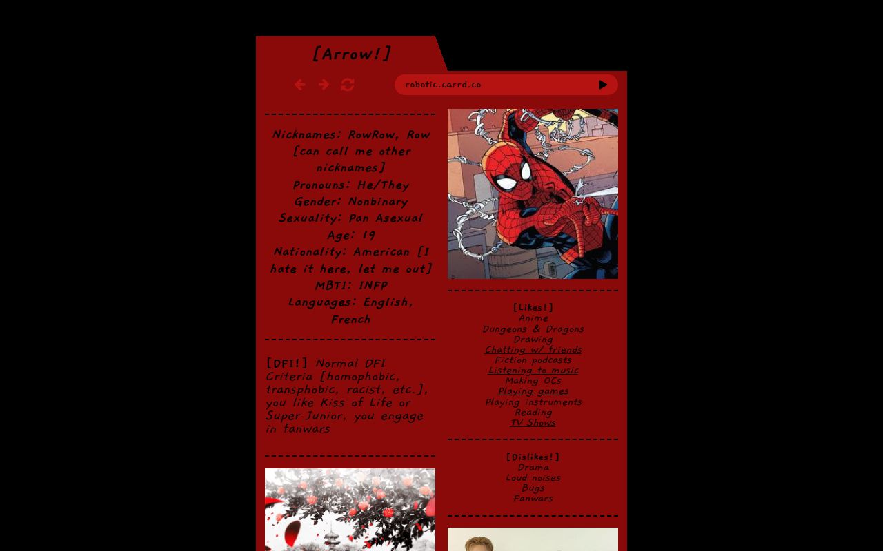 __robotic__'s tweet card. my carrd!