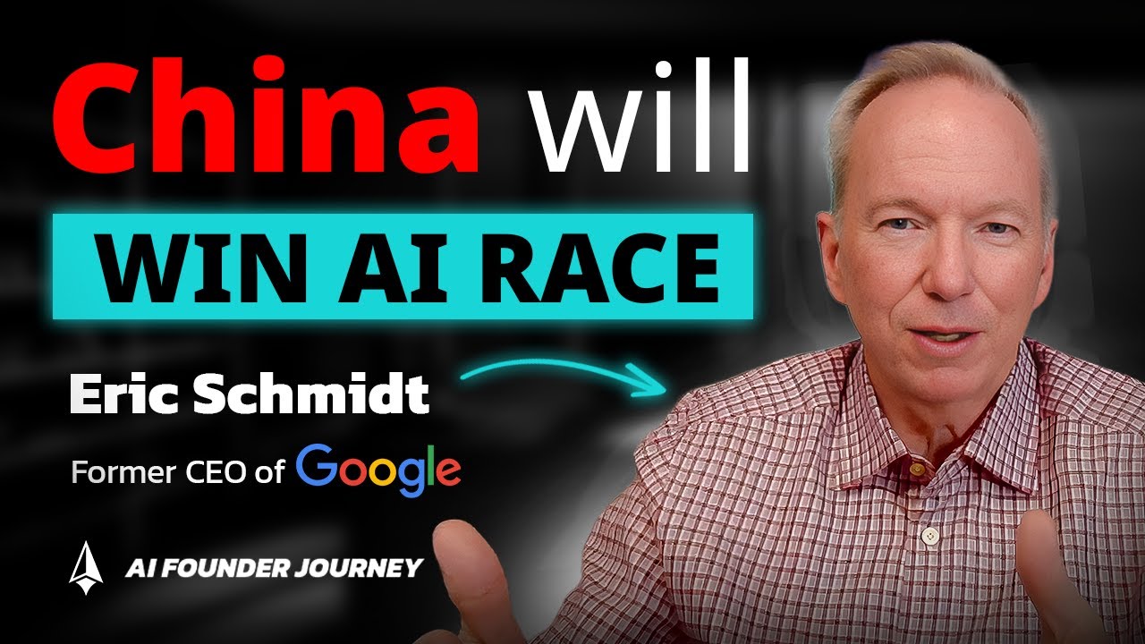aha_ml's tweet card. Former Google CEO: "China Will Win AI Race Unless We Act Now" |...