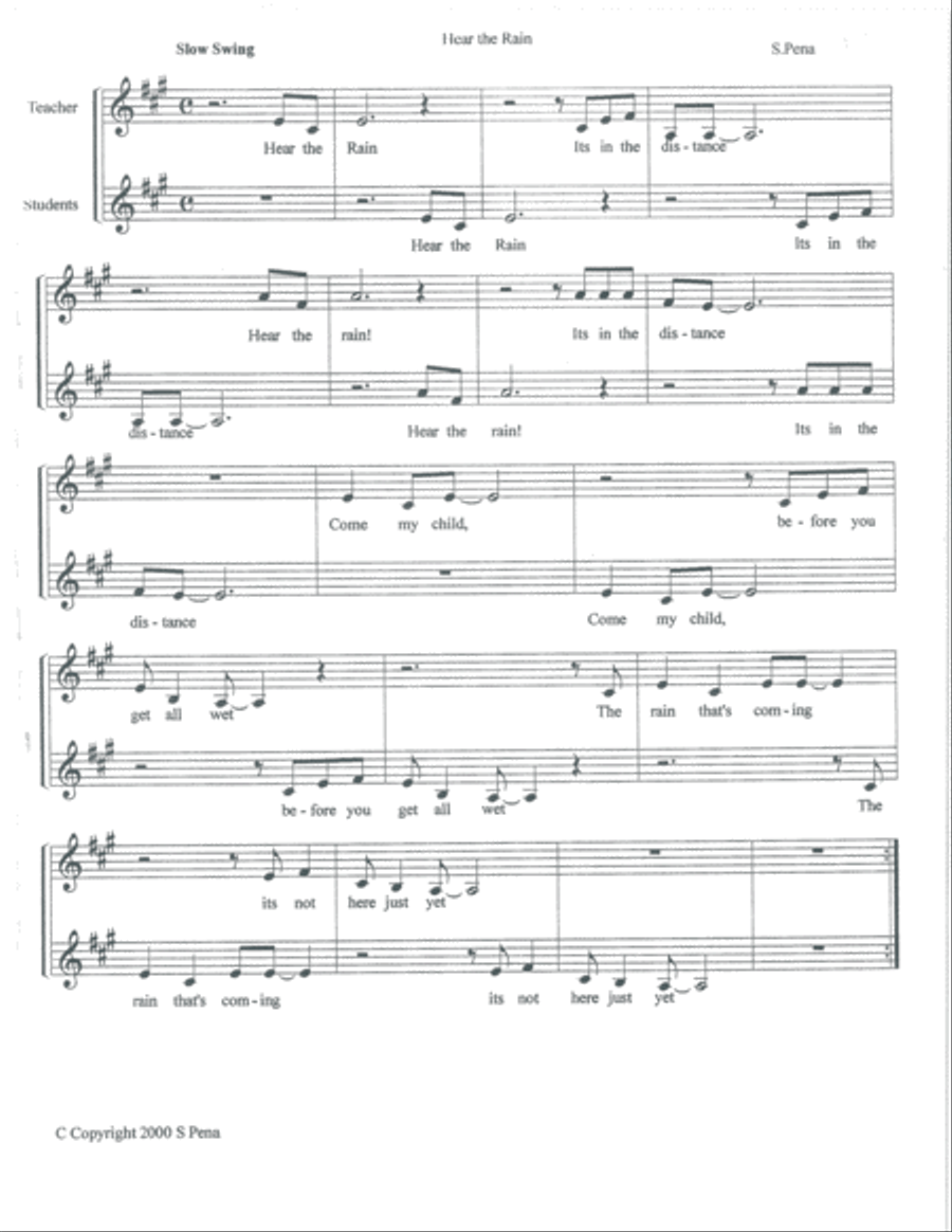dalatindiva's tweet card. Shop and Buy Hear the Rain sheet music. Choir,Choral sheet music book by Sabrina Pena Young: Sabrina Peña Young at Sheet Music Plus. (A0.976914).