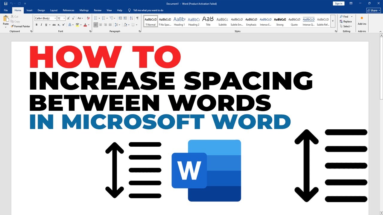 BehanceOve's tweet card. How to increase spacing between words in Microsoft word