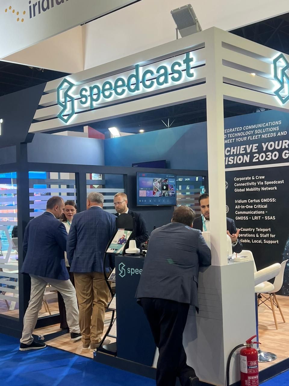 SpeedcastGlobal's tweet card. Day 1 at the Saudi Maritime Congress, showcasing our capabilities and our licensed services in the kingdom, providing all core communication service and technology including, LEO, GEO and L-Band with...