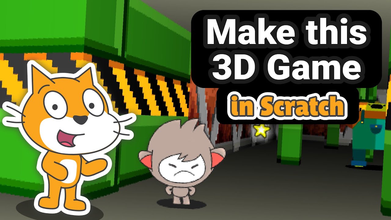 griffpatch's tweet card. Let's make the best 3D Game in Scratch! | Raycaster Tutorial