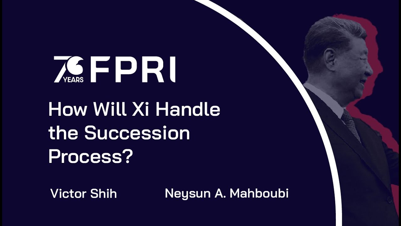 vshih2's tweet card. How Will Xi Handle the Succession Process?