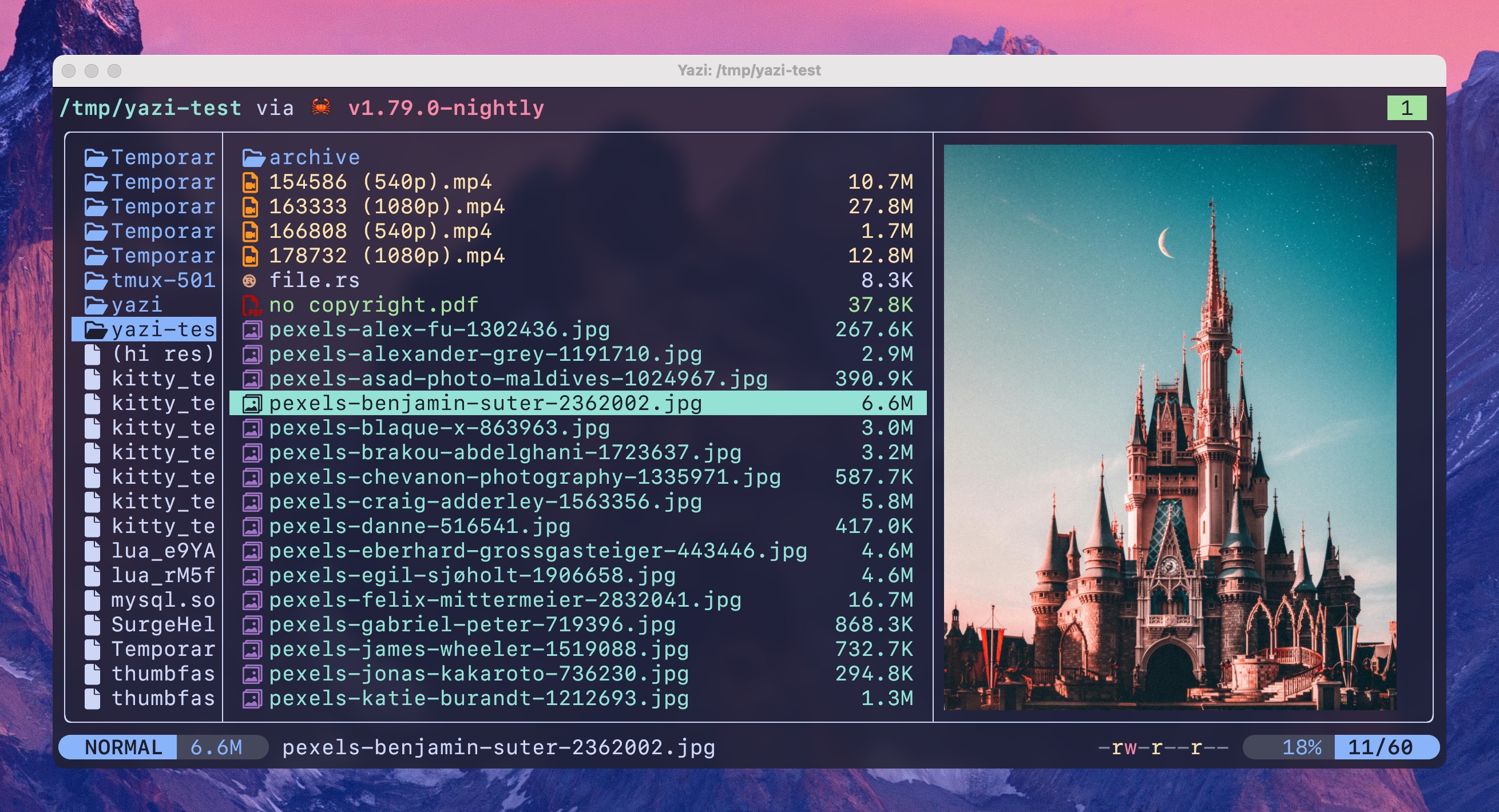 RustTrending's tweet card. 💥 Blazing fast terminal file manager written in Rust, based on async I/O. - sxyazi/yazi