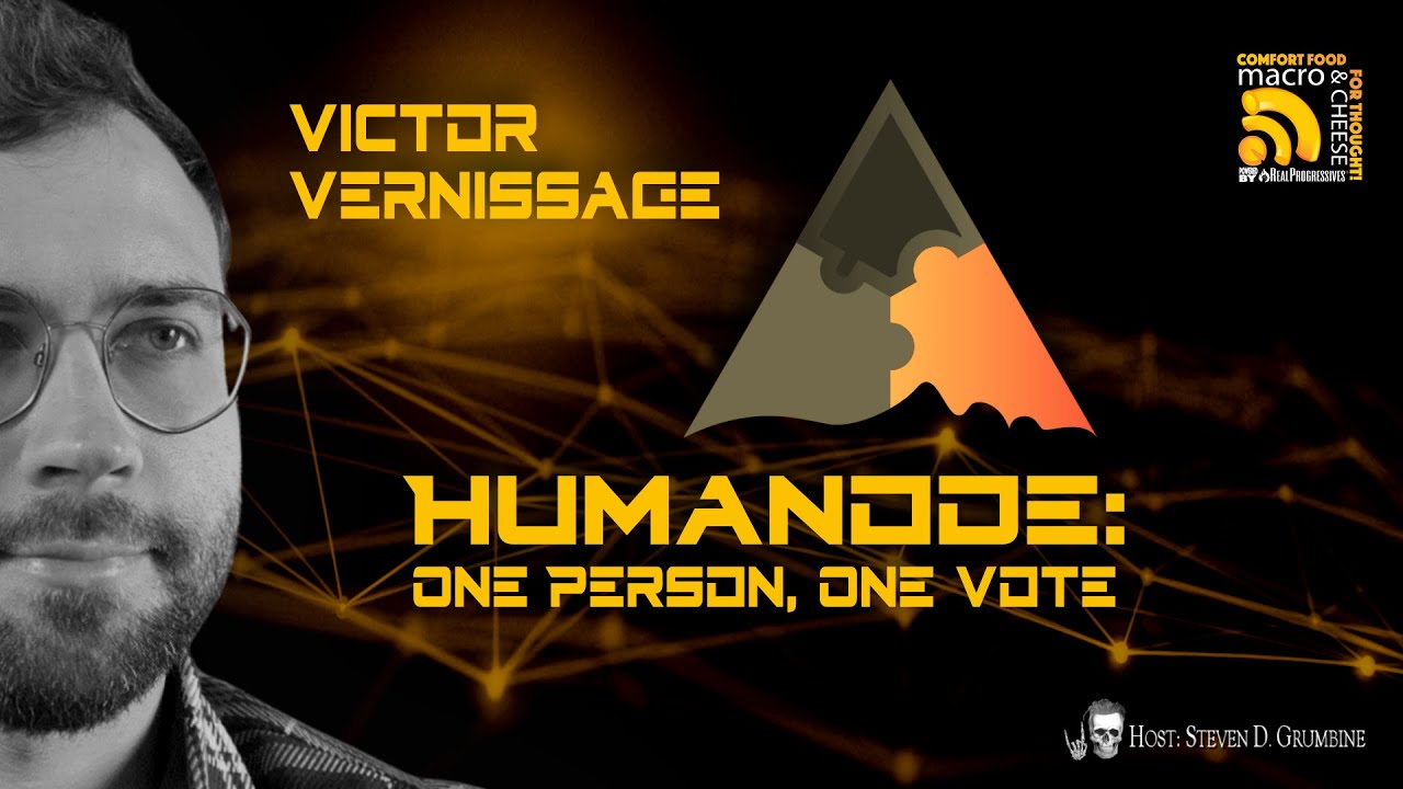 CheeseMacro's tweet card. Humanode: One Person, One Vote w/ Victor Vernissage