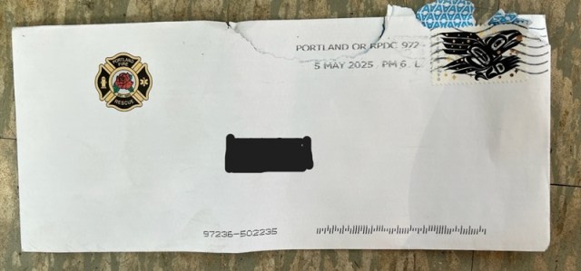KOINNews's tweet card. If you get a letter from Portland Fire & Rescue about illegal burning on your property, it’s a fraud.