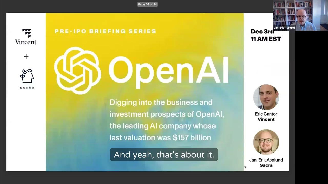 DiscoverVincent's tweet card. Pre-IPO Briefing: OpenAI Investment Discussion 12/2/24