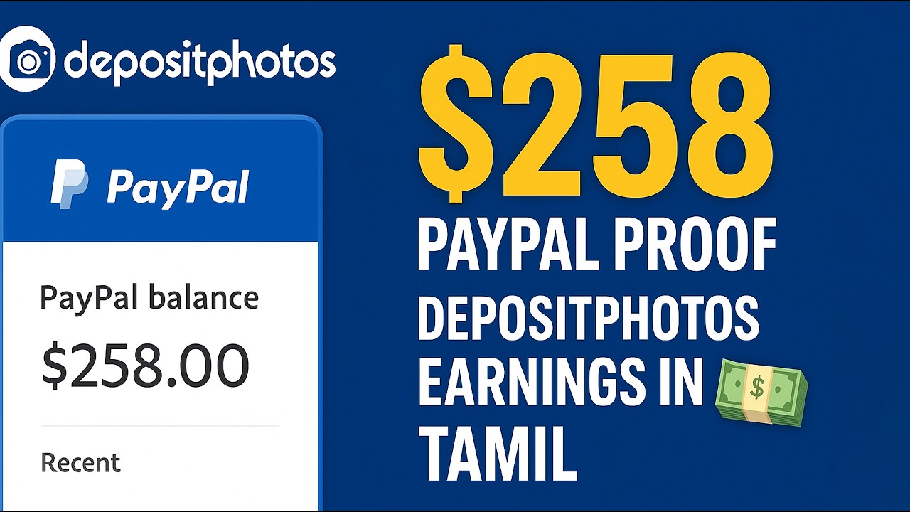 PSDGuide_'s tweet card. How I Earned $258 from Depositphotos | Stock Photography PayPal...