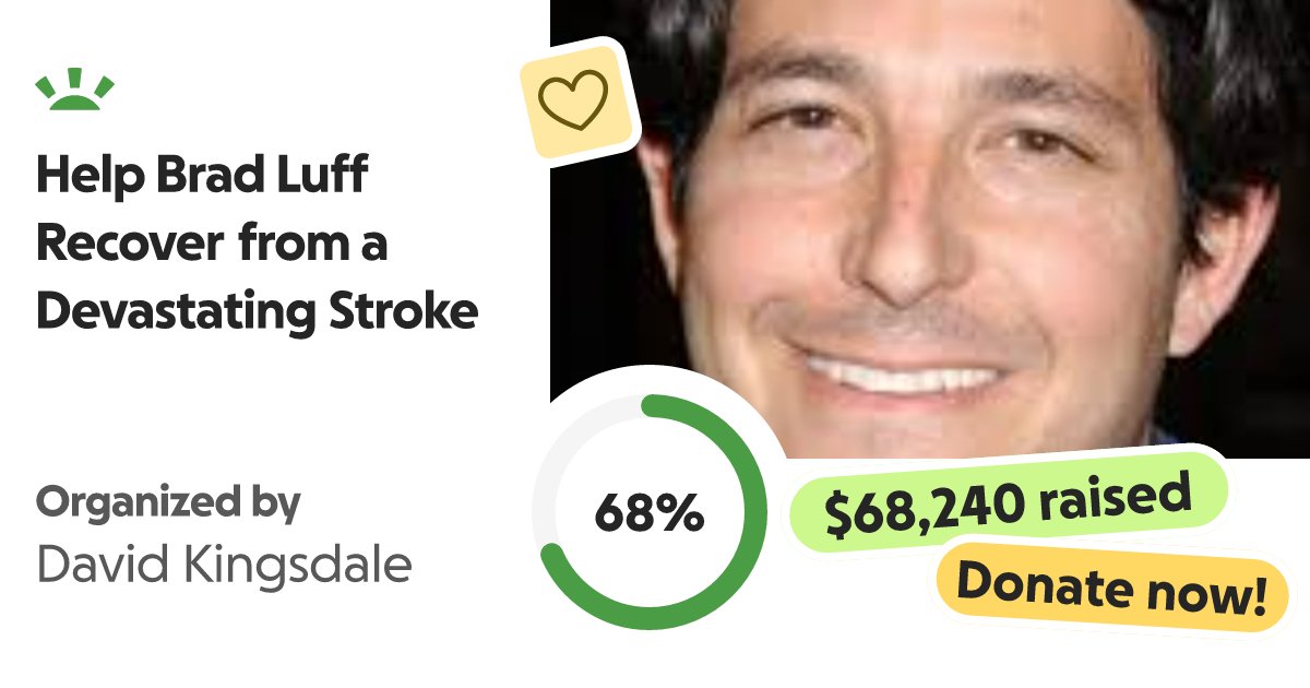 johnzaozirny's tweet card. Help Brad Luff Recover After a Devastating Stroke On July 2, our … David Kingsdale needs your support for Help Brad Luff Recover from a Devastating Stroke