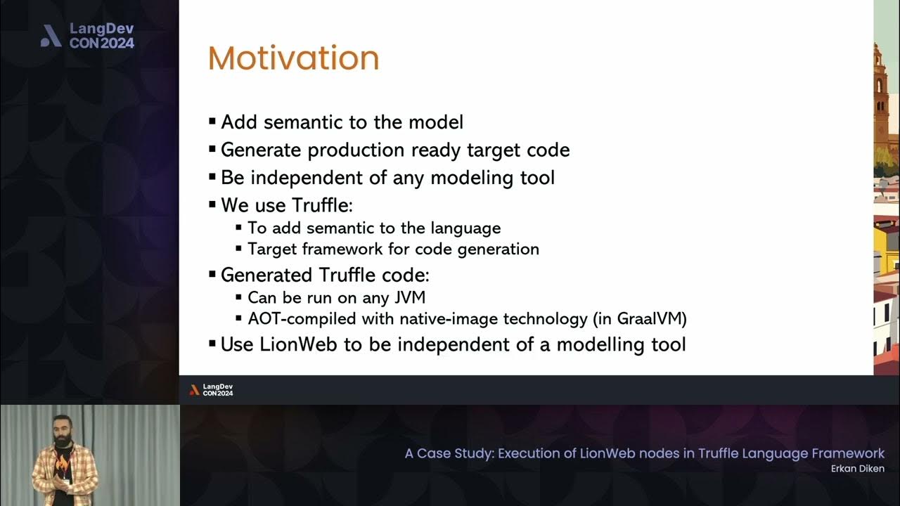 langdev2024's tweet card. A Case Study Execution of LionWeb nodes in Truffle Language Framework...
