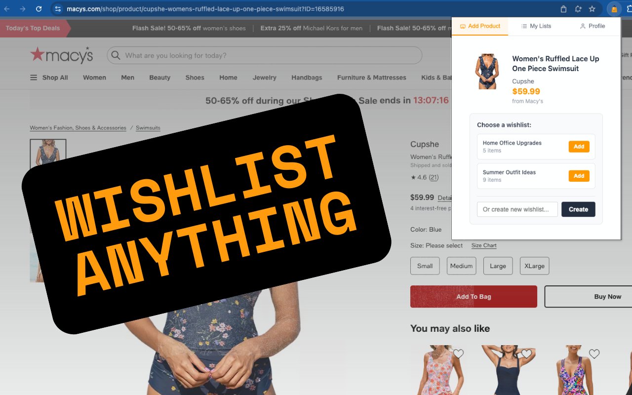 lmk__today's tweet card. Create beautiful, shareable wishlists from any website. Save products instantly, organize them for effortless gift-giving on LMK.today!