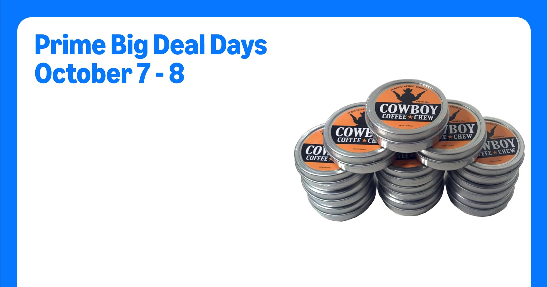 chewcoffeedip's tweet card. Cowboy Coffee Chew (Pack of 12) Quit Chewing Tin Can Non Tobacco Nicotine Free Smokeless Alternative to Dip Snuff Snus Leaf