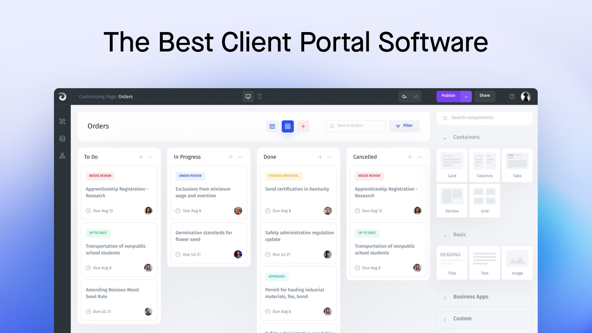 Jet_Admin's tweet card. Enhance customer satisfaction with the finest client portal software. Explore our list of the top client portals for exceptional CX.