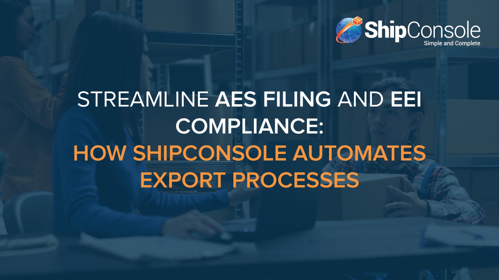 shipconsole's tweet card. Ready to streamline your automated export system? Start using ShipConsole today and experience the benefits of automated AES filing!