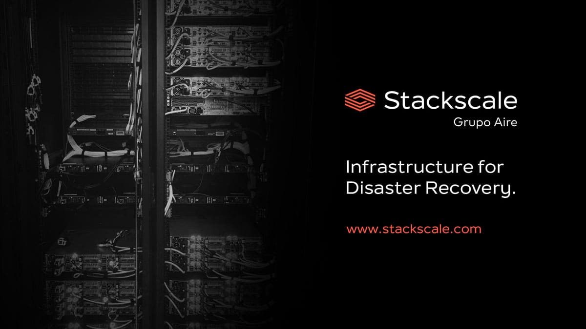 StackScale's tweet card. An infrastructure reserved for Disaster Recovery to failover to in case of an emergency or disaster; adapted to your business’ DR strategy.