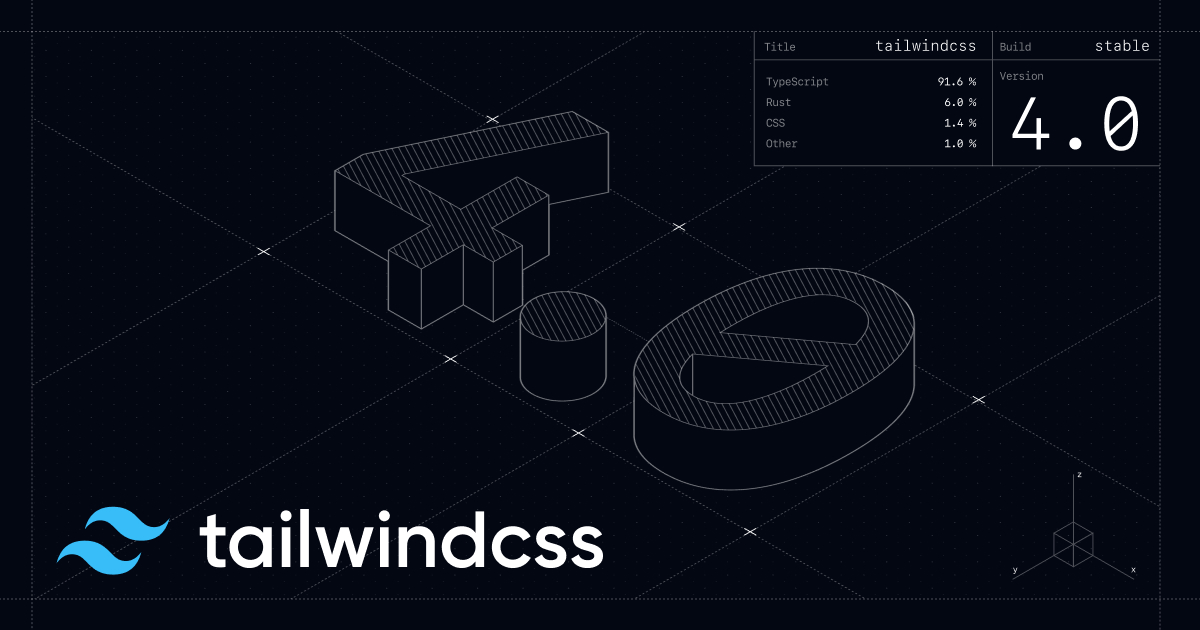ScriptMint's tweet card. We just released Tailwind CSS v4.0 — an all-new version of the framework optimized for performance and flexibility, with a reimagined configuration and customization experience, and taking full...