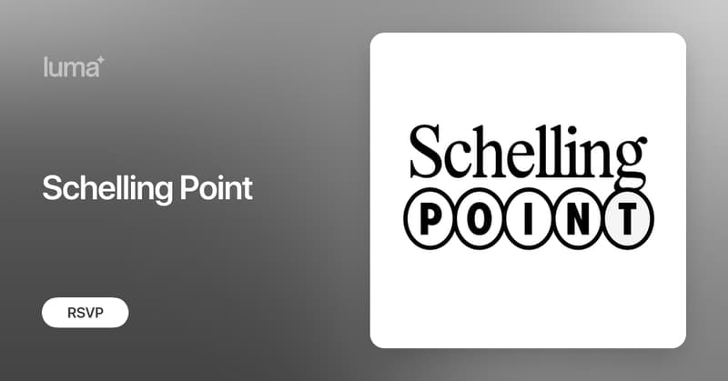 gitcoin's tweet card. Schelling Point is back. From Problems to Possibilities: A day of diving into Ethereum’s biggest problems. A one-day gathering of builders, thinkers, and doers…