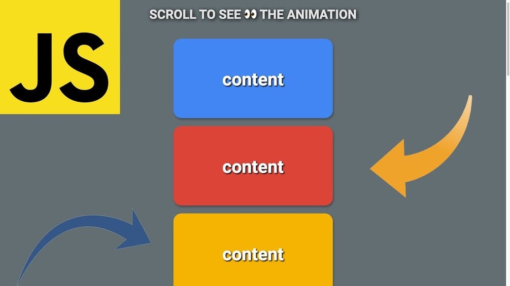 WebDevMadeEasy's tweet card. Scroll Animation | JavaScript