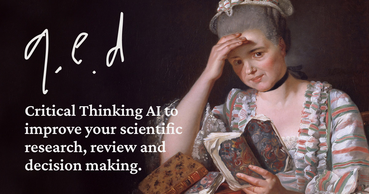 OdedRechavi's tweet card. Critical Thinking AI for constructive criticism and science evaluation