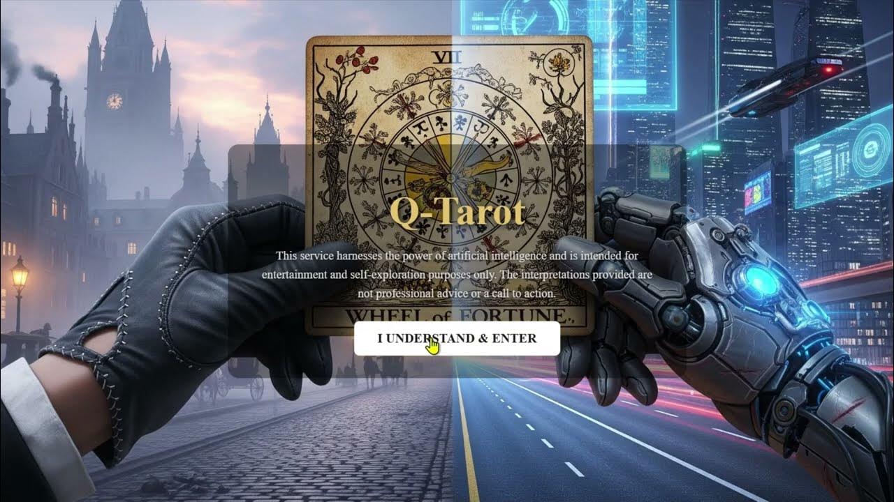 vibecodingflow's tweet card. AI Tarot: Humanity's Choice - Destruction or Evolution? | The...