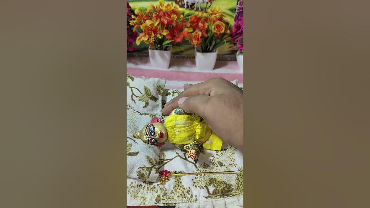 RoopchandraSha3's tweet card. शुभ रात्रि 😴राधे राधे #laddugopal #harekrishna #shyam #laddu...