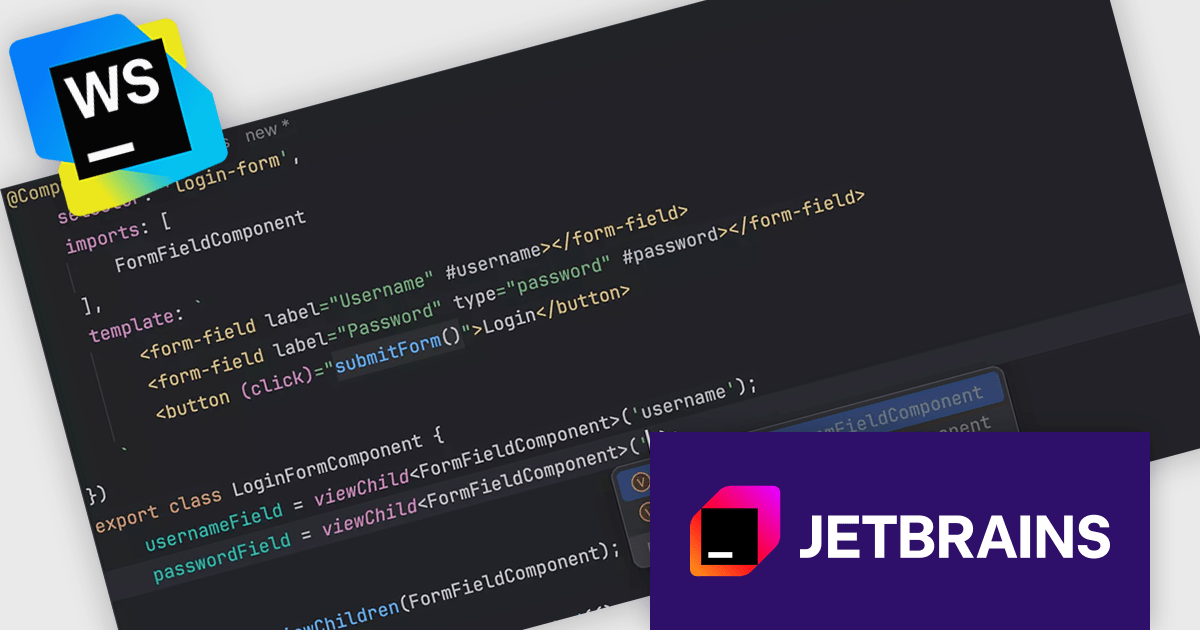 ComponentSource's tweet card. WebStorm now supports Angular 17.2 signal queries, improving type inference and code completion for reactive dependency injection.