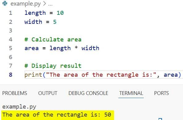 pythonguides's tweet card. Learn how to calculate the area of a rectangle in Python with simple examples, user input, and functions. Easy methods explained for beginners and pros.
