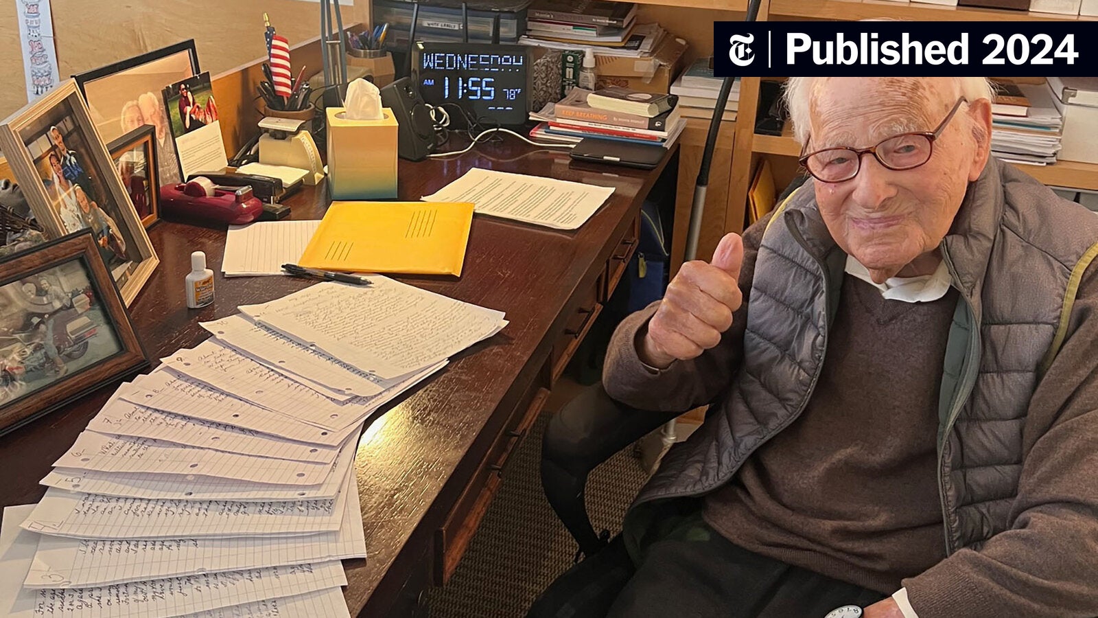 nytimes's tweet card. A rare supercentenarian, he remained remarkably lucid after 11 decades, even maintaining a blog. His brain has been donated for research on what’s known as super-aging.