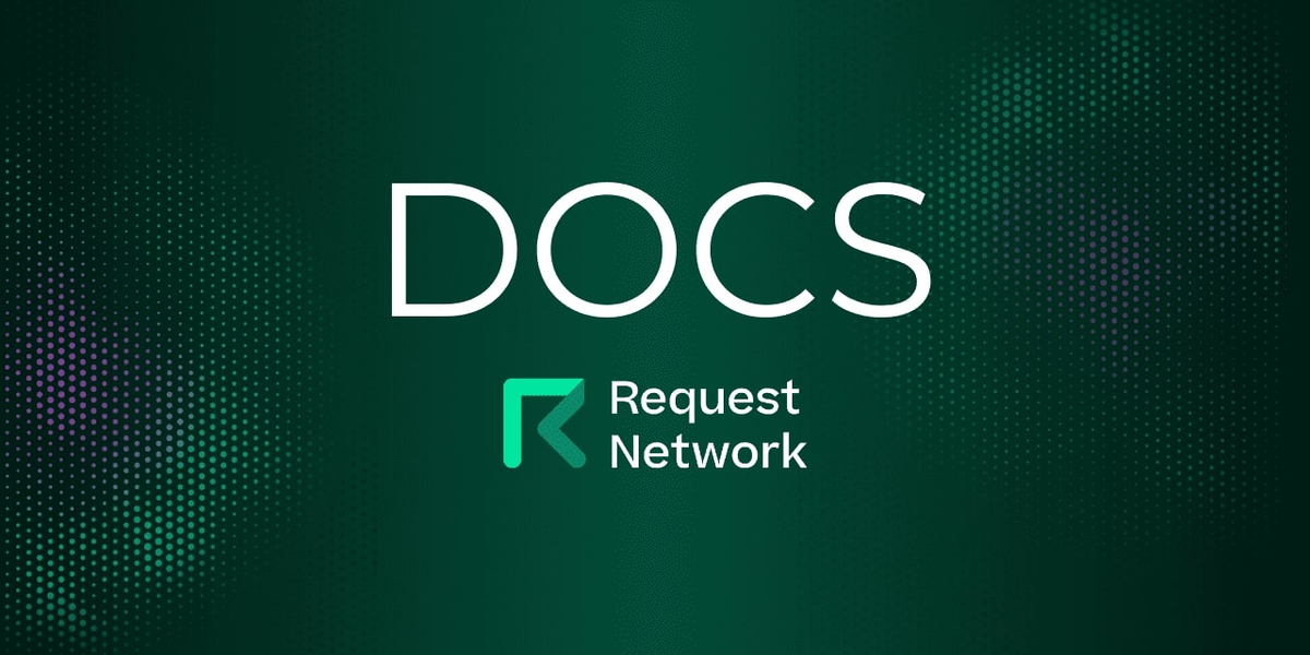 RequestNetwork's tweet card. The Request Network API provides an interface for creating and paying requests within your application.
