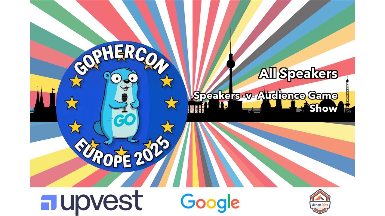 gopherconeu's tweet card. Speakers vs. Audience Game Show | GopherCon EU 2025