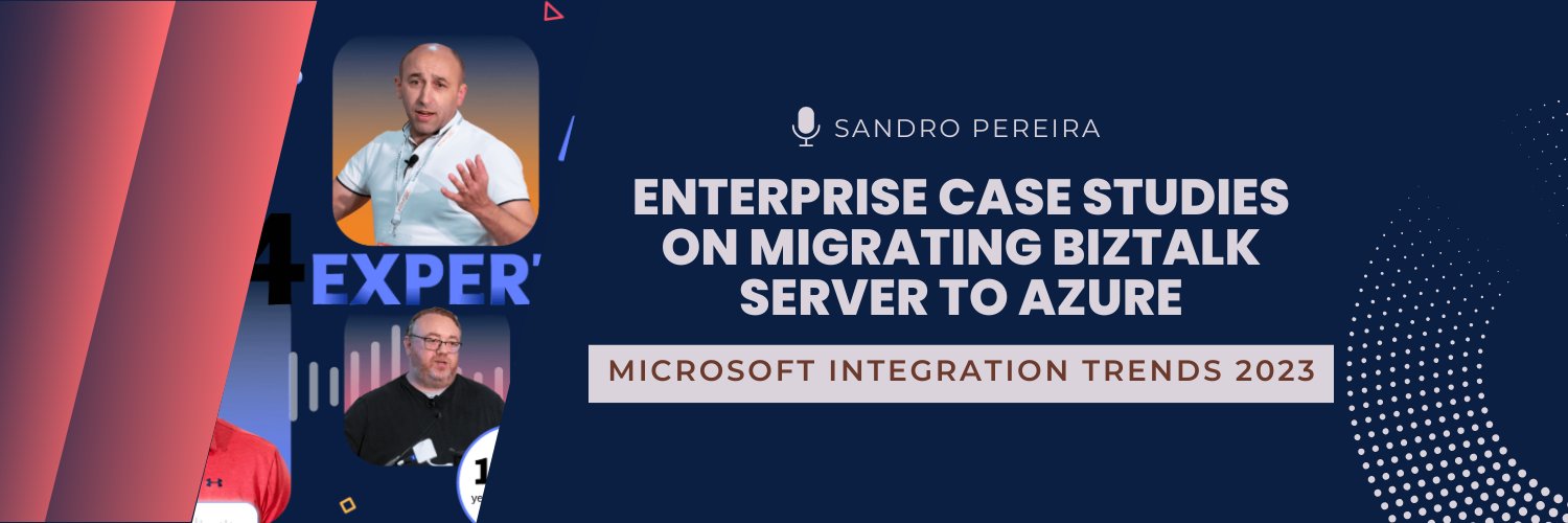 sandro_asp's tweet card. How do Enterprises deal with BizTalk to Azure migration? If you miss it or just want to recap what you saw, the recording is on YouTube