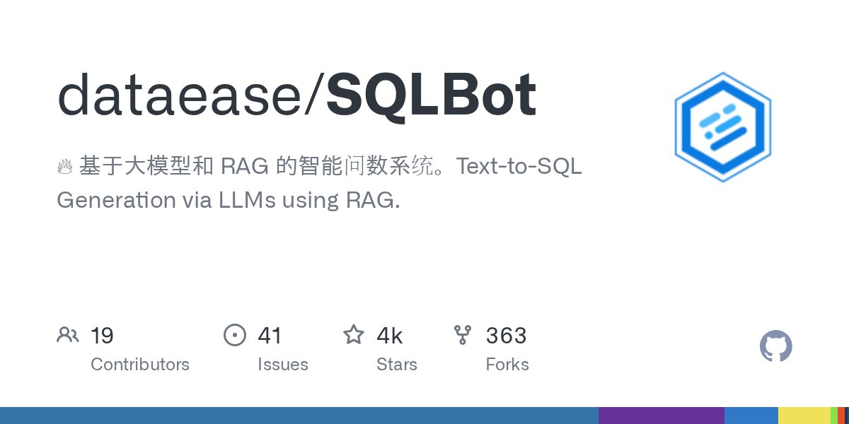 dat_nguyen94's tweet card. 🔥 基于大模型和 RAG 的智能问数系统。Text-to-SQL Generation via LLMs using RAG. - dataease/SQLBot