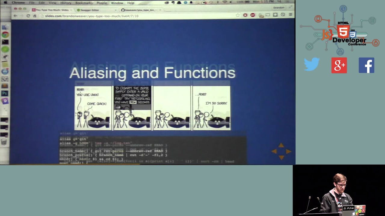 html5devconf's tweet card. HTML5DevConf: Brandon Weaver, Sony Network Entertainment Internatio...