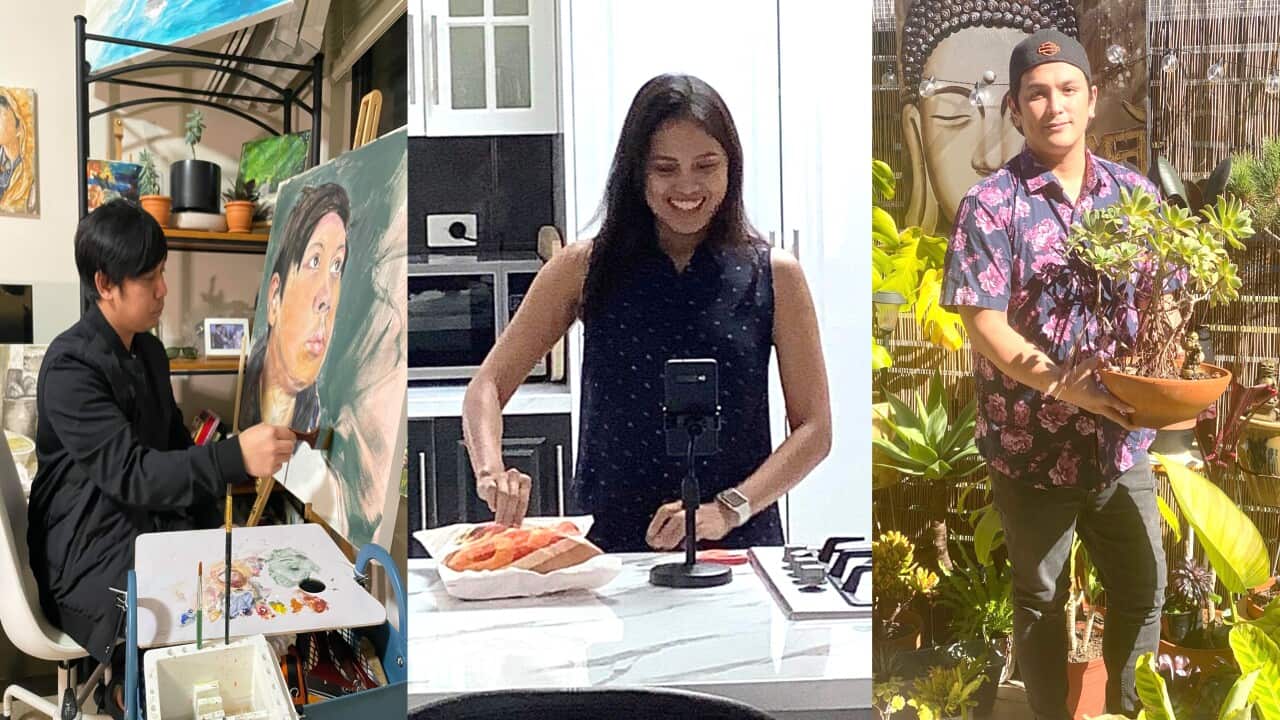 anvie27's tweet card. Filipinos in Sydney turn their time to do useful projects to keep their sanity and beat their anxiety.