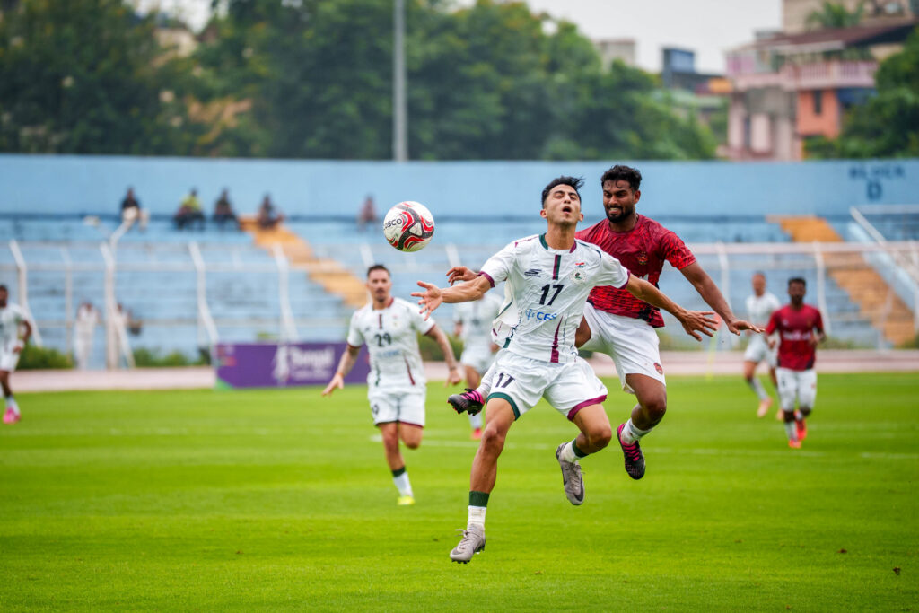 soccermonk_in's tweet card. Mohun Bagan SG began their IFA Shield 2025 journey with a dominant 5-1 win over Gokulam Kerala, powered by Maclaren’s brace and Robson’s stellar playmaking.