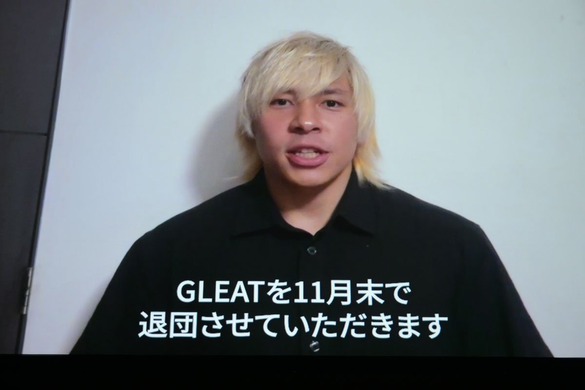 _STOMPING's tweet card. ＧＬＥＡＴ９日の後楽園ホール大会でチェック島谷（２９）の退団と田村ハヤト（３０）の復帰が発表さ...
