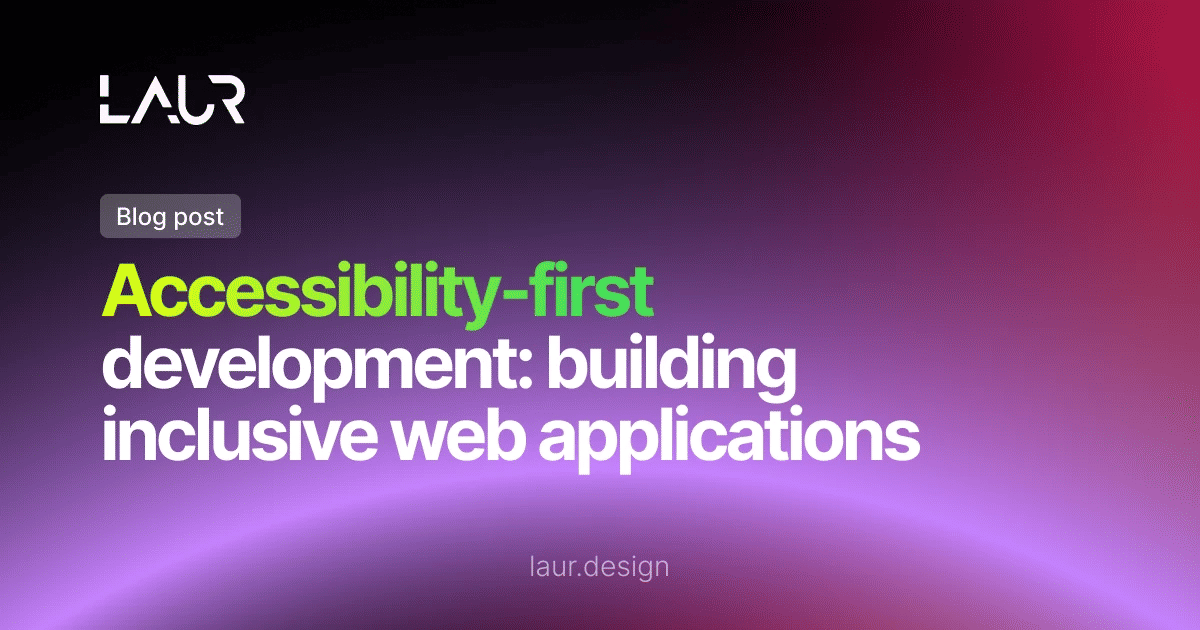 LaurCuciureanu's tweet card. Learn how to build accessibility-first web apps. Explore best practices, tools, and strategies for creating inclusive user experiences.