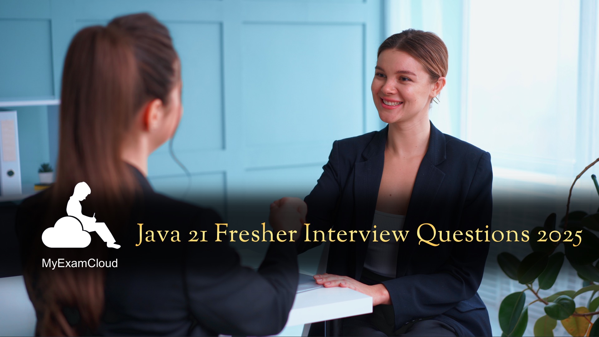 myexamcloud's tweet card. MyExamCloud Blog Article - Top 100 Java Fresher Interview Questions and Answers (Updated for Java 21 in 2025) - Certification Guide