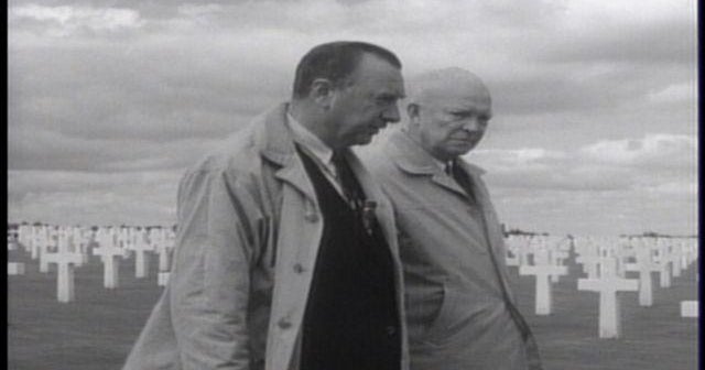 Malinowski's tweet card. From the archives: Former President Dwight D. Eisenhower speaks with CBS News’ Walter Cronkite on the 20th Anniversary of D-Day on June 6, 1964.