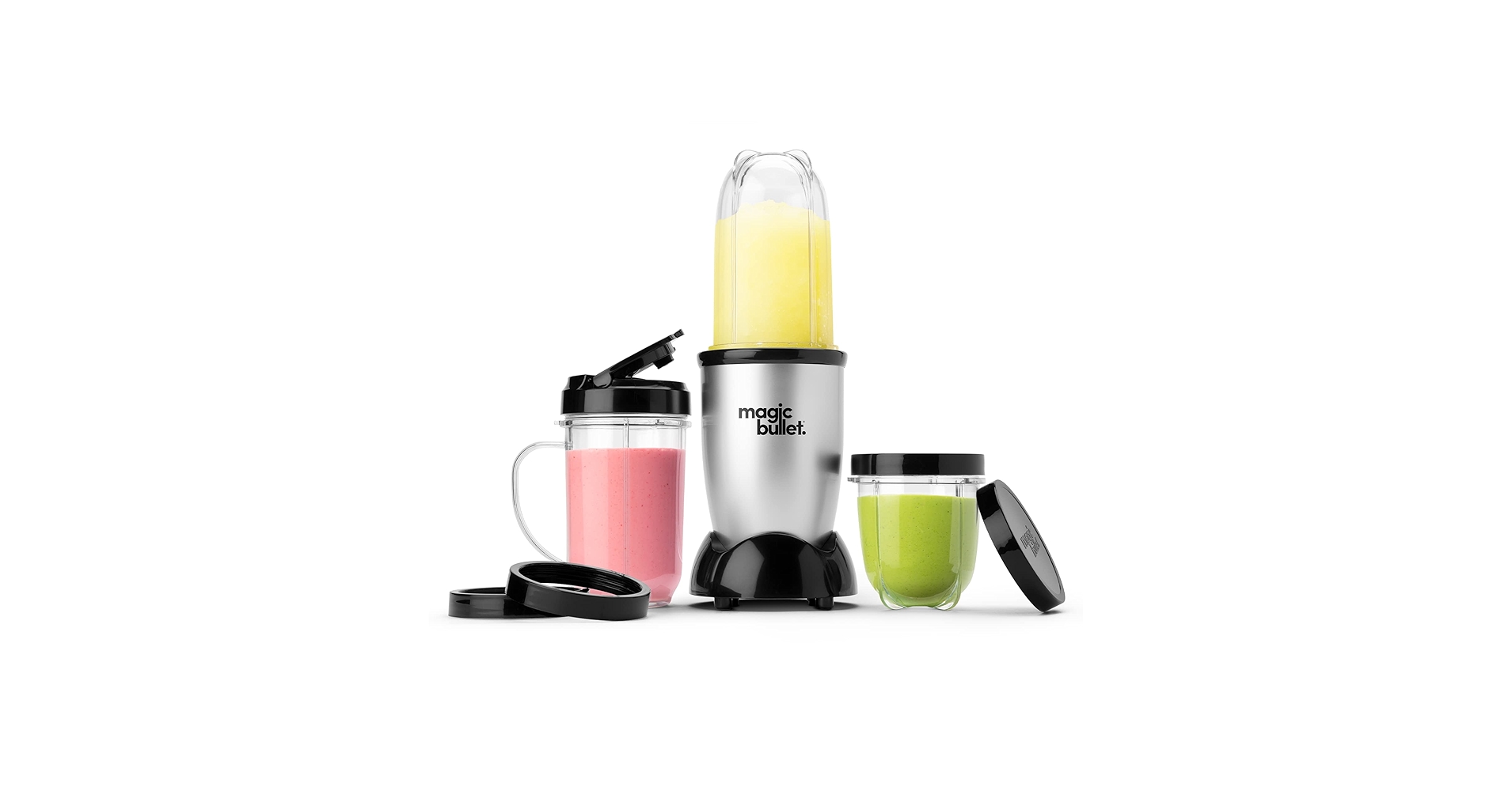 sure_saving's tweet card. Magic Bullet 11-Piece Set Blender & Food Processor for Kitchen with Over 40 million Bullets sold! Make it fast by keeping it simple. Does any job in 10 seconds or Less! Hi-speed blender & mixer. 10...