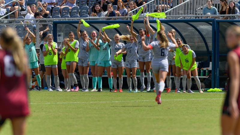 Georgetown's tweet card. WASHINGTON – The No. 21/25 Georgetown University women's soccer team defeated the Seton Hall Pirates 3-1 on Wednesday evening. With the win, Georgetown improves to 6-2-2 overall and 2-0 in BIG EAST...