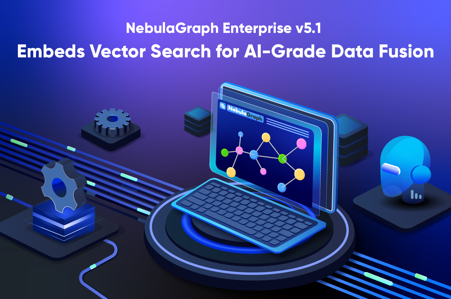 NebulaGraph's tweet card. With the release of NebulaGraph Enterprise v5.1, we're introducing native vector processing capabilities that address a critical demand in today’s AI and large language model development: hybrid...