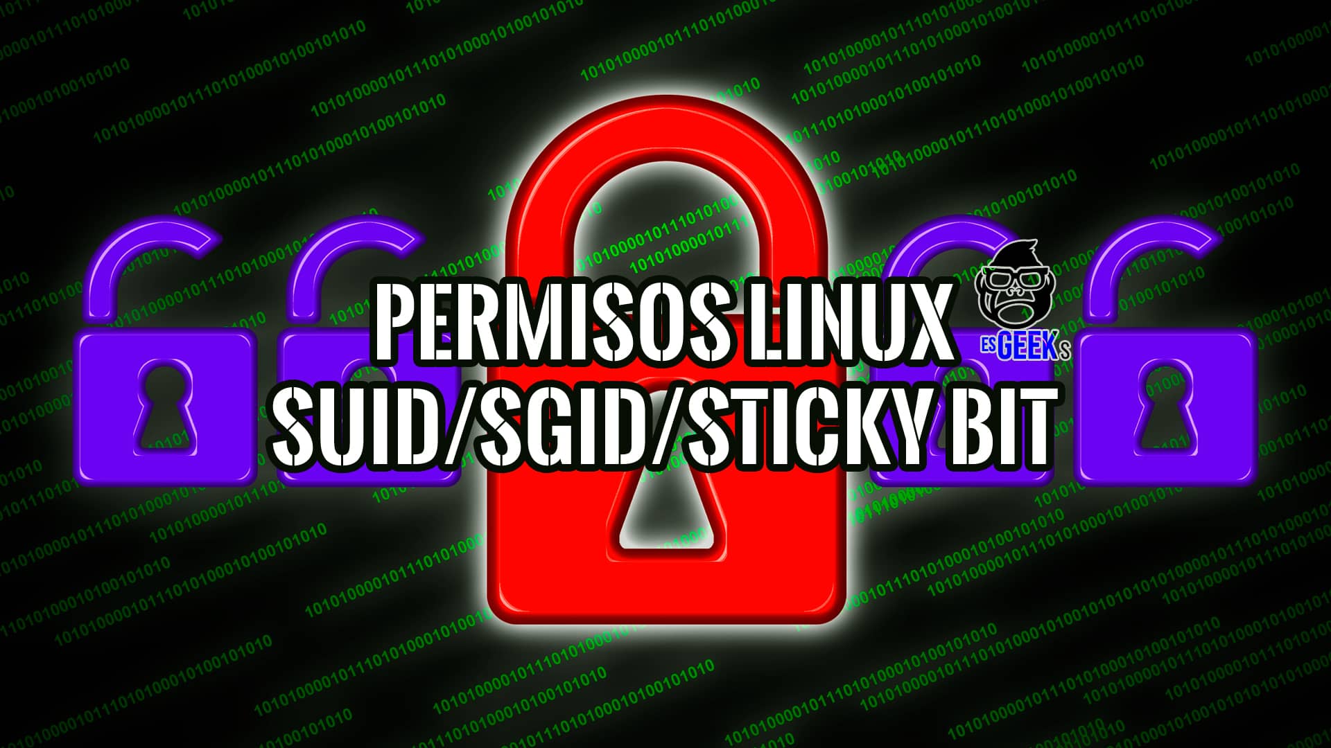 EsGeeks's tweet card. Aprende sobre los permisos SUID, SGID y Sticky Bit en Linux, su funcionamiento y cómo gestionarlos para mejorar la seguridad de tu sistema.