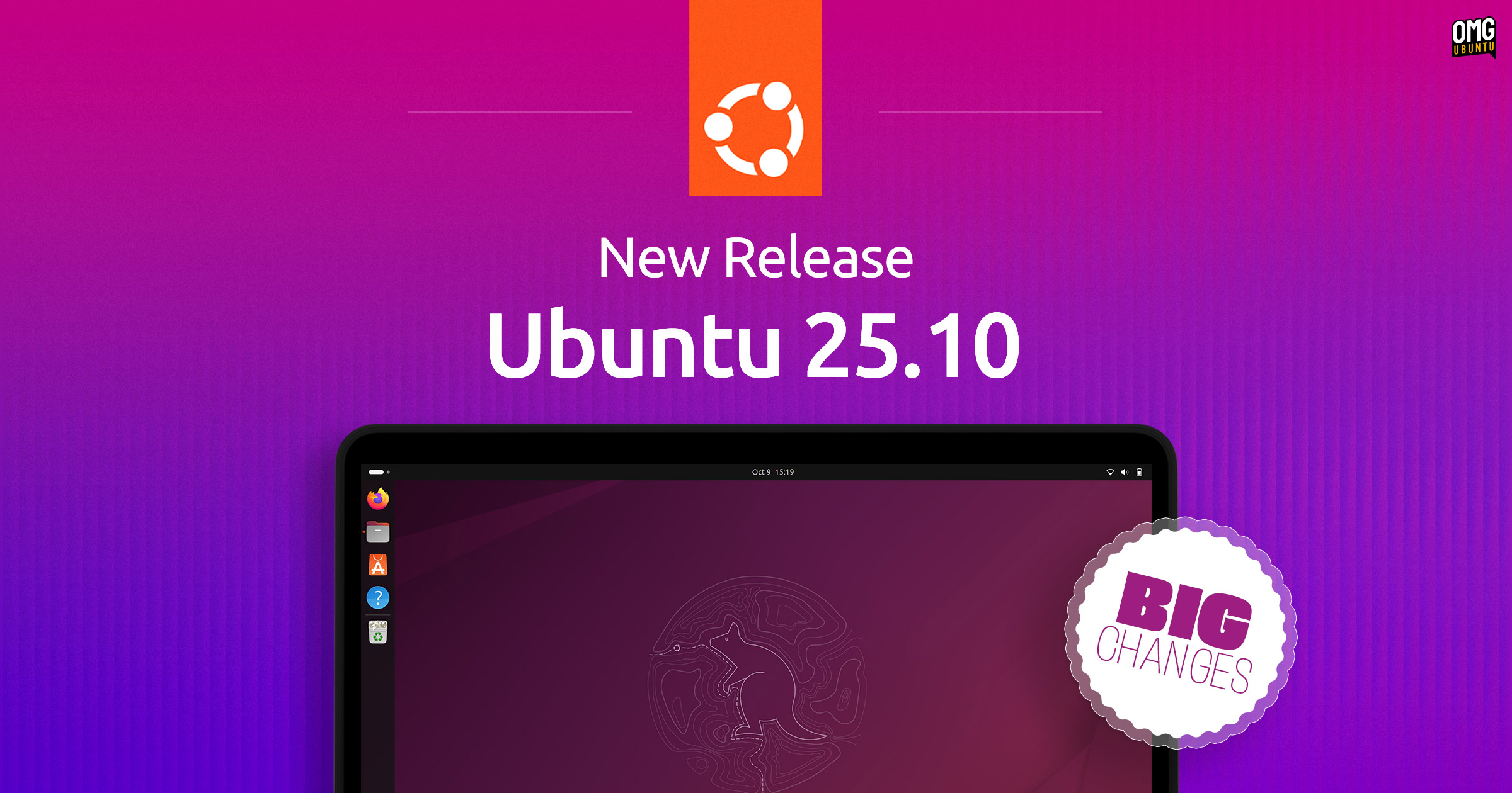 omgubuntu's tweet card. Ubuntu 25.10 'Questing Quokka' released on October 9, 2025. Download it now to enjoy GNOME 49, new apps, Rust-based security, and a whole lot more.