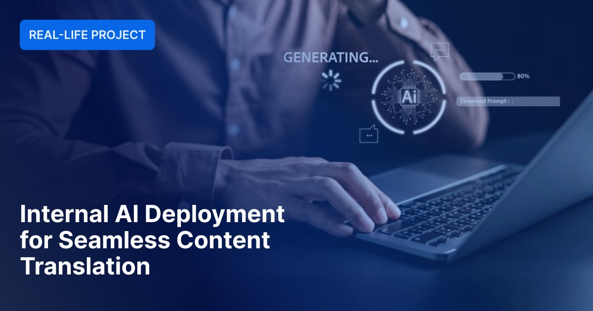 SaMSolutionsCom's tweet card. Simplifying localization with AI. Learn how SaM Solutions’ team deployed an AI model locally to automate and scale content translation on our internal portal.